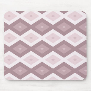 Rose Quarzrosa Rautenmuster Mousepad