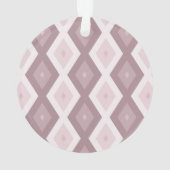 Rose Quarzrosa Rautenmuster Ornament (Rückseite)