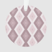 Rose Quarzrosa Rautenmuster Ornament (Vorderseite)