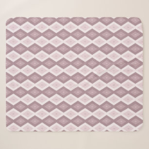 Rose Quarzrosa Rautenmuster Sherpadecke