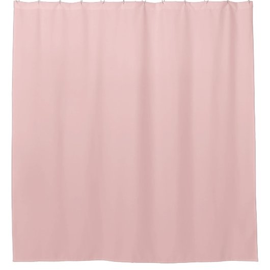 Rose Quarzrosa Vollfarbbadevorhang Duschvorhang (Vorderseite)