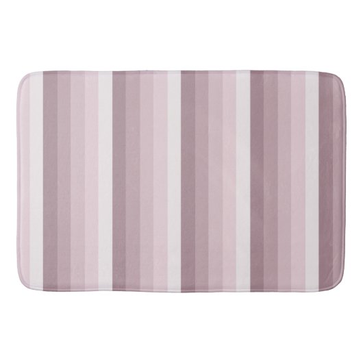 Rose Quarzschattenstreifen Badematte (Vorderseite)
