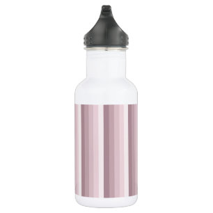 Rose Quarzschattenstreifen Edelstahlflasche
