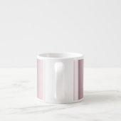 Rose Quarzschattenstreifen Espressotasse (Rückseite)