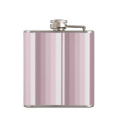 Rose Quarzschattenstreifen Flachmann (Rückseite)