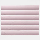 Rose Quarzschattenstreifen Fleecedecke (Vorderseite (Horizontal))