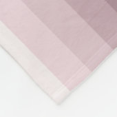Rose Quarzschattenstreifen Fleecedecke (Ecke)