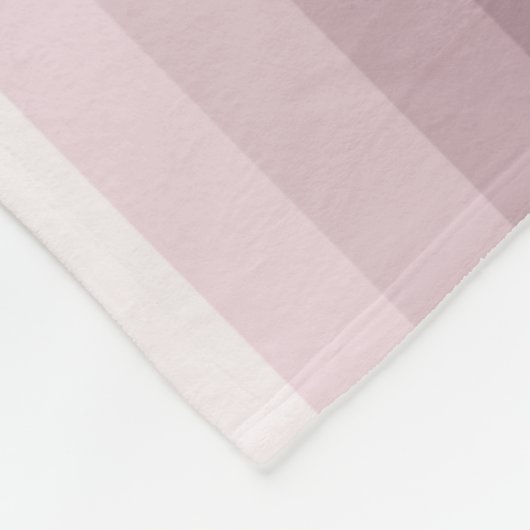 Rose Quarzschattenstreifen Fleecedecke (Ecke)