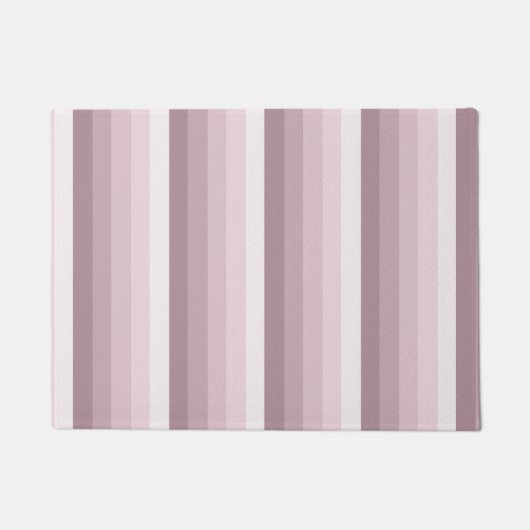 Rose Quarzschattenstreifen Fußmatte (Vorderseite)