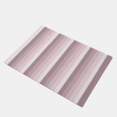 Rose Quarzschattenstreifen Fußmatte (Schrägansicht)
