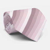 Rose Quarzschattenstreifen Krawatte (Gerollt)