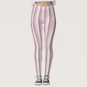 Rose Quarzschattenstreifen Leggings (Vorderseite)