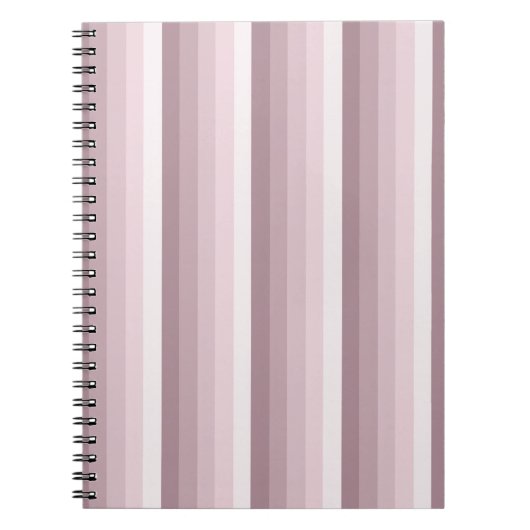 Rose Quarzschattenstreifen Notizblock (Vorderseite)