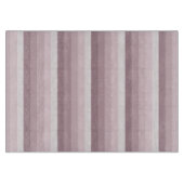 Rose Quarzschattenstreifen Schneidebrett (Vorderseite)