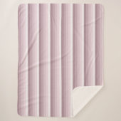 Rose Quarzschattenstreifen Sherpadecke (Vorderseite)