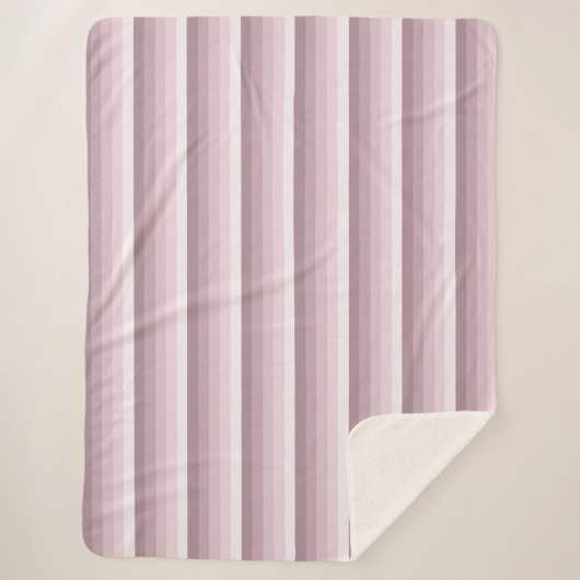 Rose Quarzschattenstreifen Sherpadecke (Vorderseite)