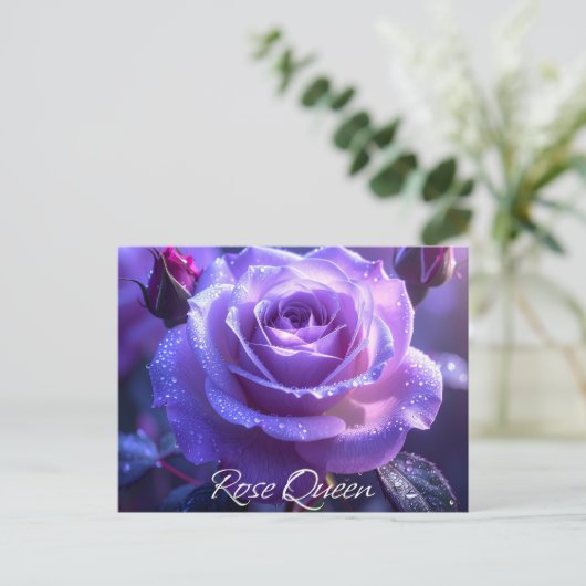 Rose Queen Postkarte (Stehend Vorderseite)