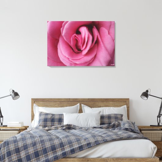 Rose Queen Romance II Stretched Canvas Print Leinwanddruck (Insitu (Schlafzimmer))