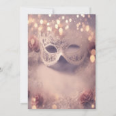 Rose Quinceañera Einladung (Rückseite)