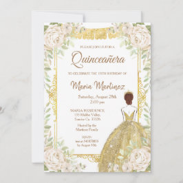 Rose Quinceanera Geburtstag Einladung