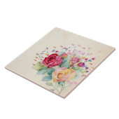 Rose R - Große Keramik Fliese (Seite)