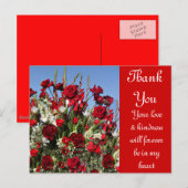 Rose-r-rot Postkarte (Vorne/Hinten)