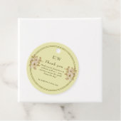 Rose-Rahmen - Mongram, Celestial Yellow Wedding Geschenkanhänger (Beispiel)