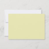 Rose-Rahmen - Mongram, Celestial Yellow Wedding RSVP Karte (Rückseite)
