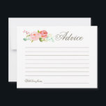 Rose | Ratenkarte Hinweiskarte<br><div class="desc">Brautparty Advice Card. Besuchen Sie den Laden,  um mehr zu sehen.</div>