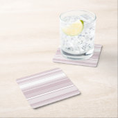 Rose Rechteckiger Pappuntersetzer (Vor Ort)