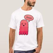 Rose Red Boo Ghost Halloween T-Shirt (Vorderseite)