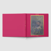 Rose Red Foto Wedding Foil Gästebuch (Voll)