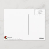 Rose Red Illustration Postkarte (Rückseite)