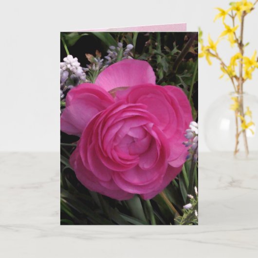 Rose Red. Karte (Gelbe Blume)