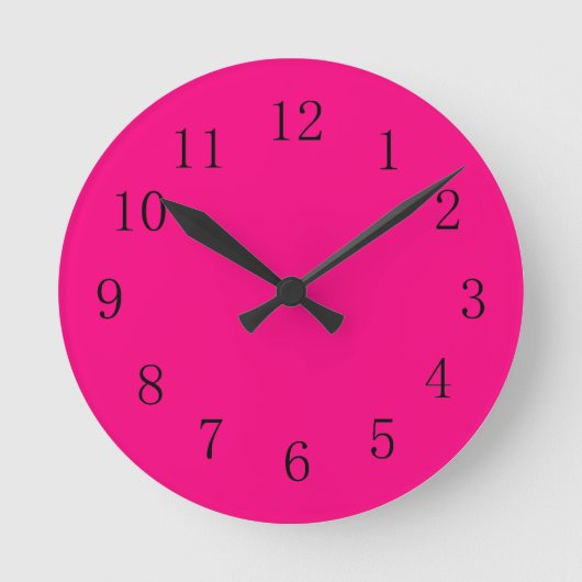 Rose Red Kitchen Wall Clock Runde Wanduhr (Vorderseite)