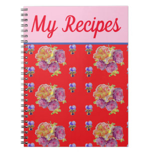 Rose Red My Rezept Blume Weinkultur und Erde Notizblock