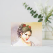 Rose Red Postkarte (Stehend Vorderseite)