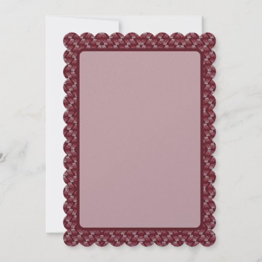 Rose Red Wave Feiertagskarte (Vorderseite)