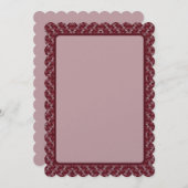 Rose Red Wave Feiertagskarte (Vorne/Hinten)