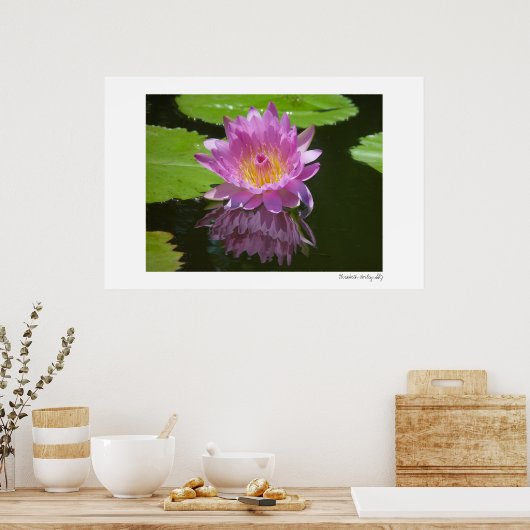 Rose Reflektion Poster (Küche)