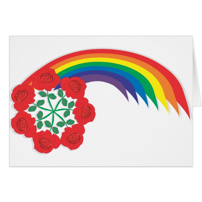 Rose-Regenbogen Bogen (Vorderseite (Horizontal))