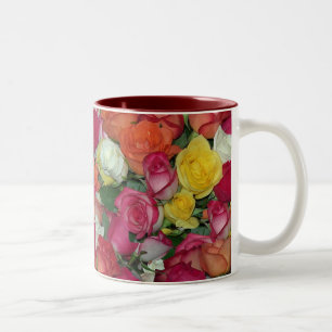 Rose reichlich zweifarbige tasse