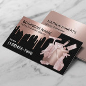 Rose Reinigung Haus Gold Glitzer Haushaltshilfe Se Visitenkarte