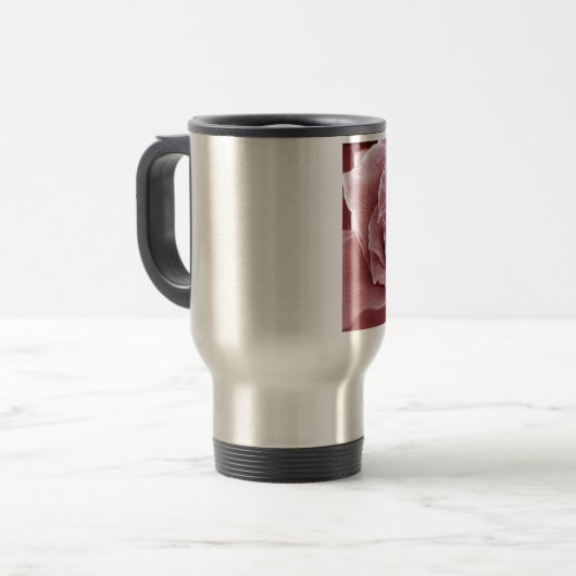 Rose Reisebecher (Vorderseite Links)