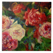 Rose, Renoir-Gemälde, Fliese (Vorderseite)