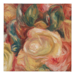 Rose Renoir Impression Imitate Wrapped Canvas Prin Künstlicher Leinwanddruck