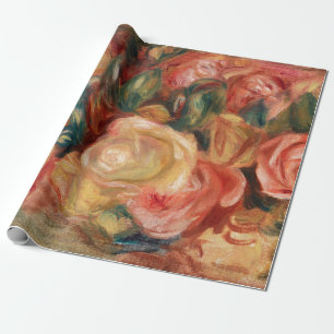 Rose - Renoir Impressionist Paint Wrapping Paper Geschenkpapier