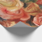 Rose - Renoir Impressionist Paint Wrapping Paper Geschenkpapier (Ecke)