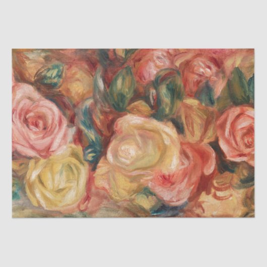 Rose Renoir Impressionist Painting Tissue Seidenpapier (Vorderseite)