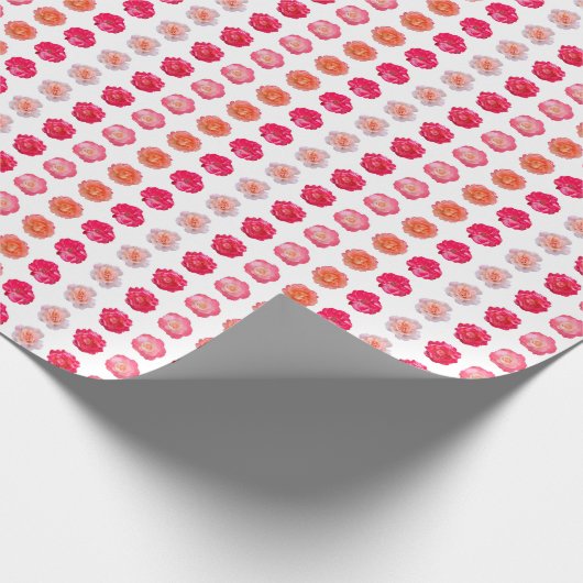 Rose Repeats Wrapping Paper Geschenkpapier (Ecke)